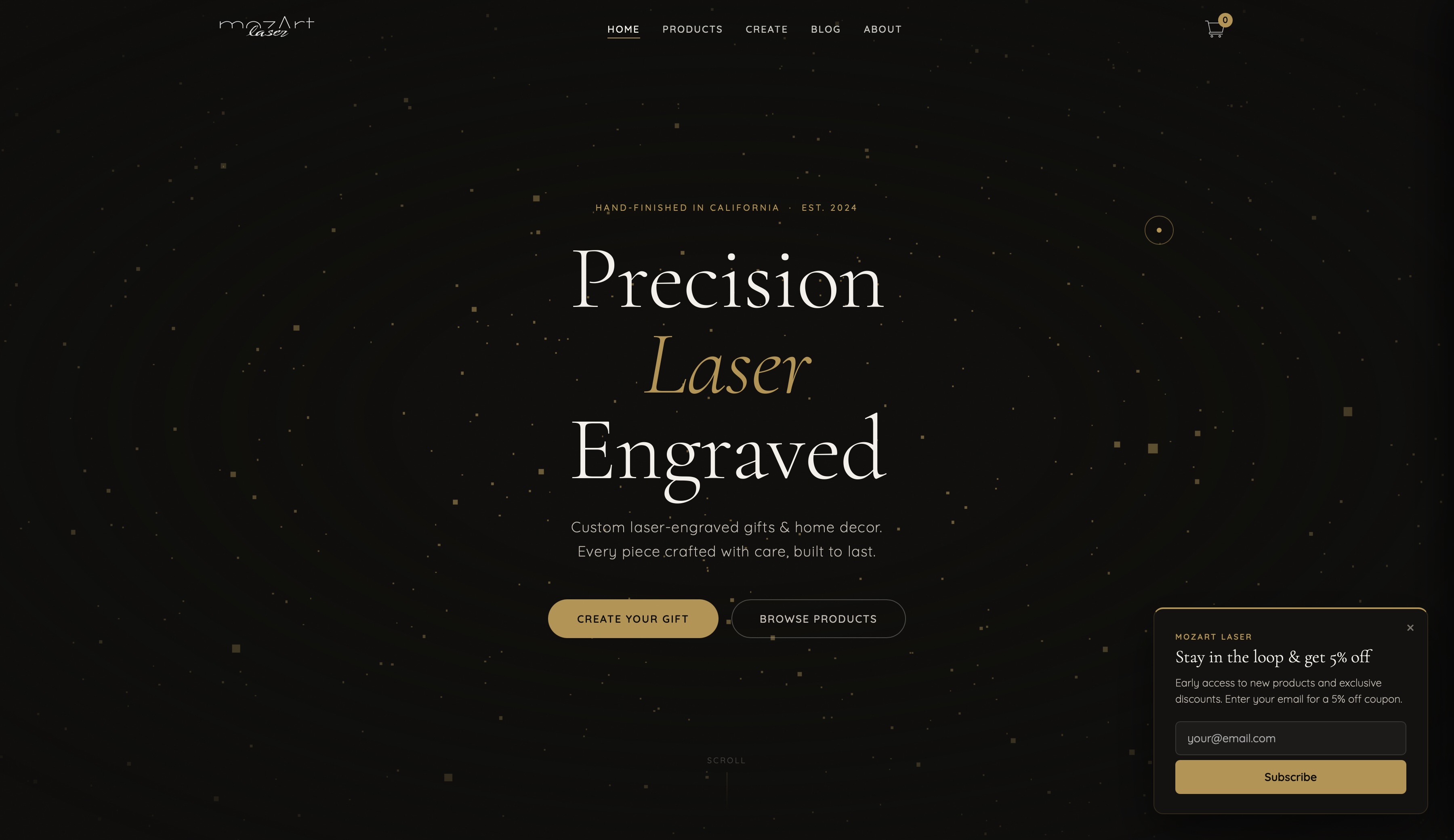 Mozart Laser website preview